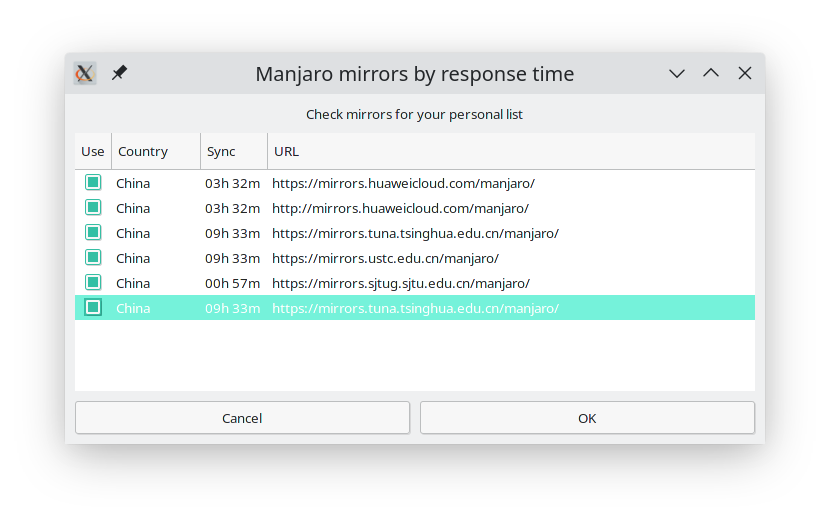 Manjaro系统配置国内源并安装Google拼音中文输入法